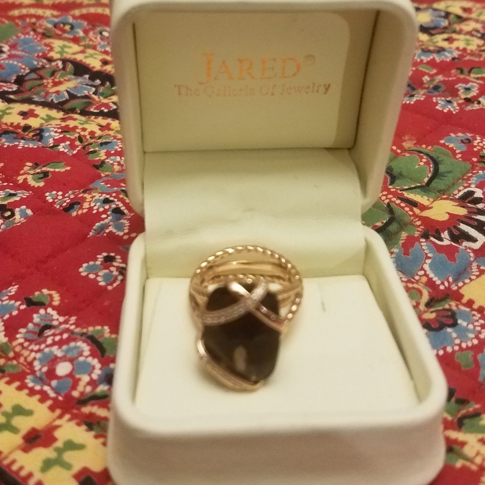 18k Rose Gold L Smokey and Diamonds LeVian Ring